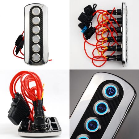 pannello interruttori per barca