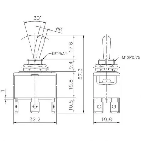 T-1330P Product Dimensions