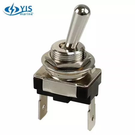 Mini Body Brass Toggle Switch - T-1331P (Quick Terminal)
