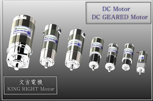 DC motorlar 5W ila 1KW güce sahiptir. Gezegen dişli, solucan dişli ve spur dişli motorlar mevcuttur.