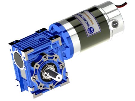 Moteur à engrenage à vis sans fin haute efficacité de 270W DIA 89 - Un moteur à engrenage à vis sans fin de qualité industrielle de 270W avec un rapport de 1/50 à 1/80, entrée à alésage creux, arbre de sortie simple, double arbre de sortie.