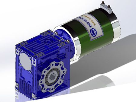 700W Worm Gear Motor DIA124 WGU1188 063 Hollow Bore Shaft.