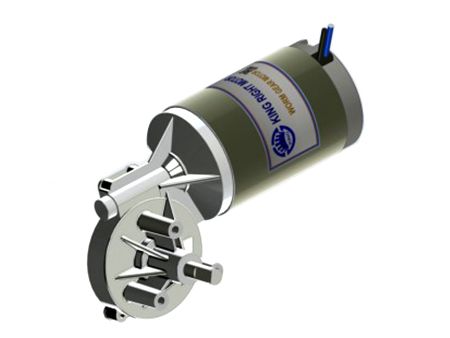 Silnik z przekładnią ślimakową o mocy 70 W do zastosowań medycznych - Przemysłowy silnik z przekładnią ślimakową o przełożeniu 1/65.