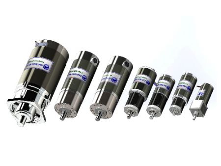 Motor de engranaje planetario - Motor de engranaje planetario de CC, diámetro de 43 a 124 mm, de 10W a 1000W.