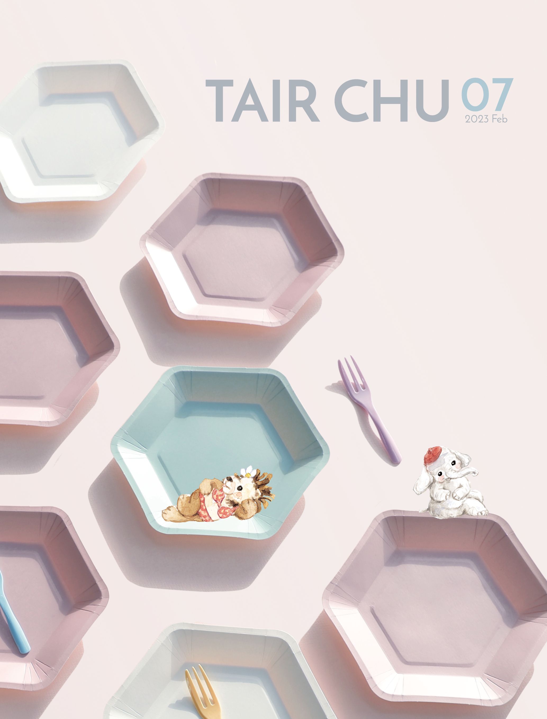 Katalog łyżek i naczyń jednorazowych Tair Chu na przyjęcia z 2023 roku