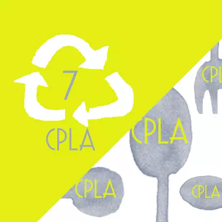 Alat makan Plastik Terpakai PLA/CPLA