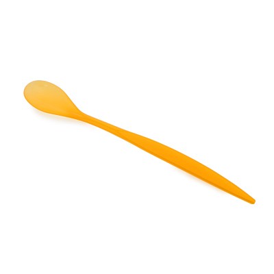 オレンジ色の長い柄のサンデースプーン - Orange Sundae Spoon