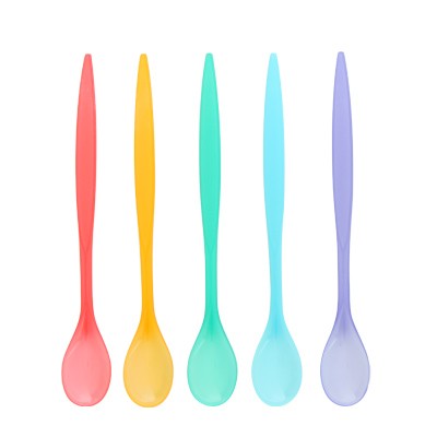 19.5cm Soda Spoon with Long Handle - 19.5 cm soda spoon with multiple colors to decorated your soda and smoothie and enrich your food experience.