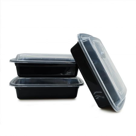 24oz Rectangle Food Container (720ml) - 720ml Heat-resistant Plastic Rectangle Food Container
