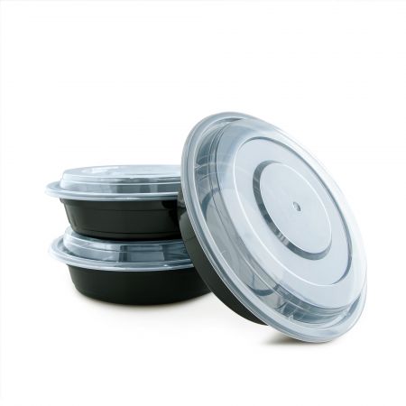 24oz Round Food Container (720ml) - 720ml Heat-resistant Plastic Round Food Container