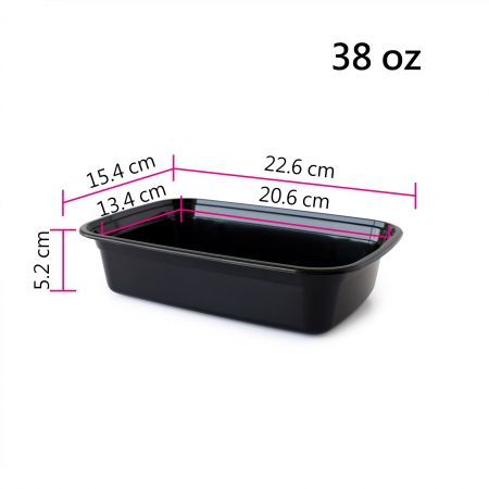Прямоугольный контейнер для пищи объемом 1140 мл (38 унций) - дно