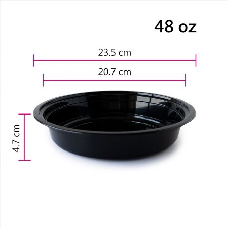 Recipiente redondo de 48 oz (1440 ml) - Fundo