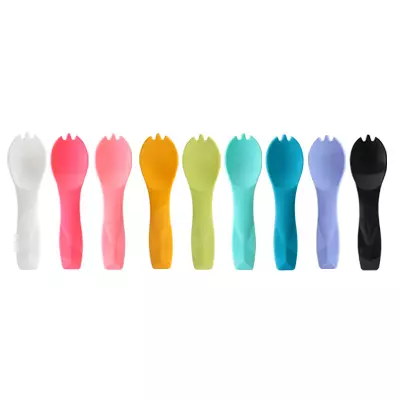 Cuchara de helado de colores de 8 cm con diseño de spork - El spork de plástico para helado está diseñado para helado o yogur.