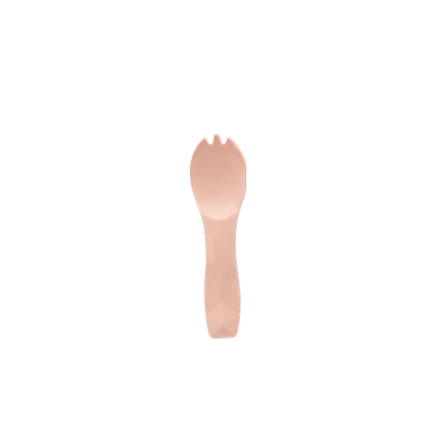 Marshmallow Pink PLA Ice Cream Spork - Little pink spoon for ice cream is ECO friendly.