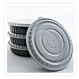 माइक्रोवेवेबल खाद्य कंटेनर - गोल प्लास्टिक खाद्य कंटेनर