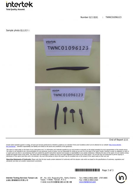 2022 FDA Certification For PS Cake Knife