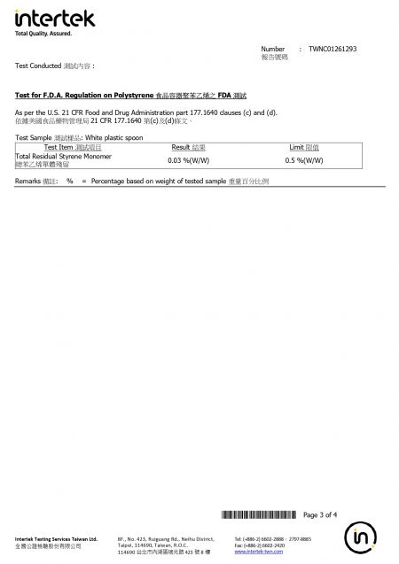 Certificazione FDA 2024 per le posate in PS