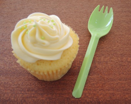 Spork per dolci in plastica per cupcake