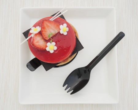 Spork per dolci in plastica per torta