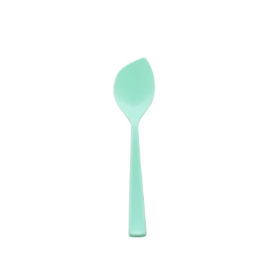 Cucchiaio per yogurt di colore verde caramella