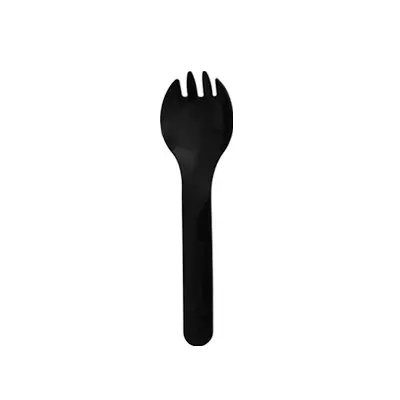 Spork nero in PP resistente