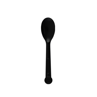 質感黑色冰淇淋湯匙 - 霜淇淋適用黑色湯匙