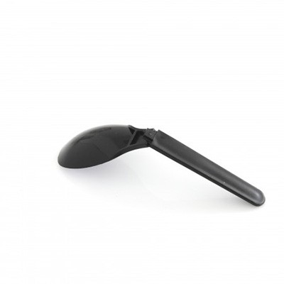 Black Color Dessert Foldable Spoon - Black Foldable spoon