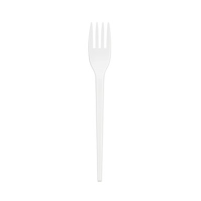 Nĩa nhựa trắng dùng cho món salad