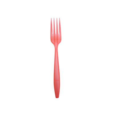 Tenedor de comida roja