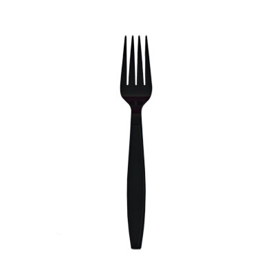 Garfo preto de 17cm com cabo longo - Garfo altamente resistente a impactos