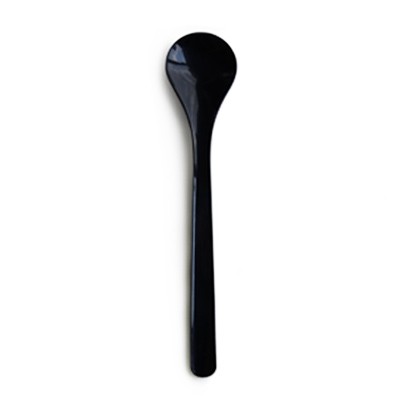 18cmのクラシックな黒いアイススプーン - 高品質なかき氷スプーン