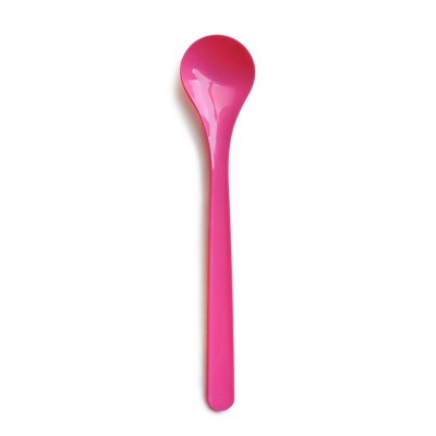 18cm 玫瑰粉色冰沙湯匙 - 高質感剉冰湯匙