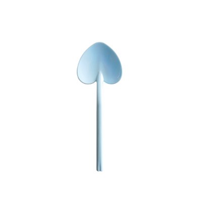 Cotton Candy Blue Spoon For Pudding - Cotton Candy Blue Pudding Spoon