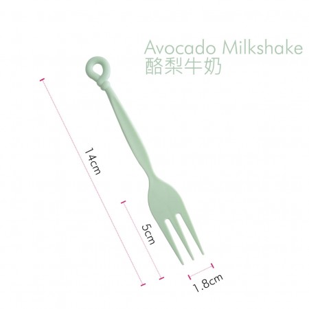 Forchetta a spirale frullato di avocado