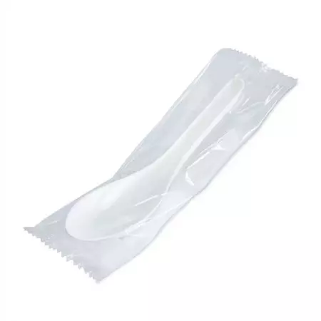 Cucchiaio per zuppa cinese singolarmente confezionato - Cucchiaio cinese in plastica singolarmente confezionato