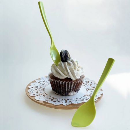 Leaf Spoon For Cup Cake