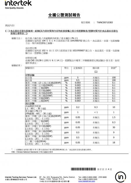 2018 全國公證測試 雲朵造型紙盤檢測