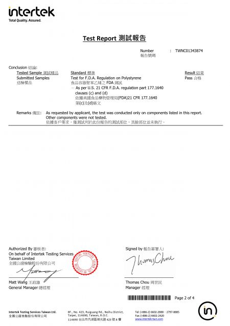 2025 FDA Certification For PS Cutlery