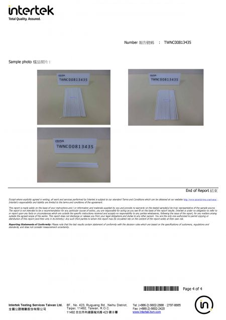 Certification | 43 Years Disposable Plastic Cutlery & Plastic Tableware ...