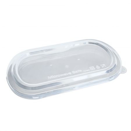 橢圓可耐熱微波透明蓋 - 使用透明的PP餐盒耐熱蓋子，可加熱、可微波，好吃美食看得見！