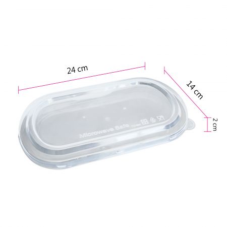 Coperchio trasparente per contenitore per il pranzo in bagassa