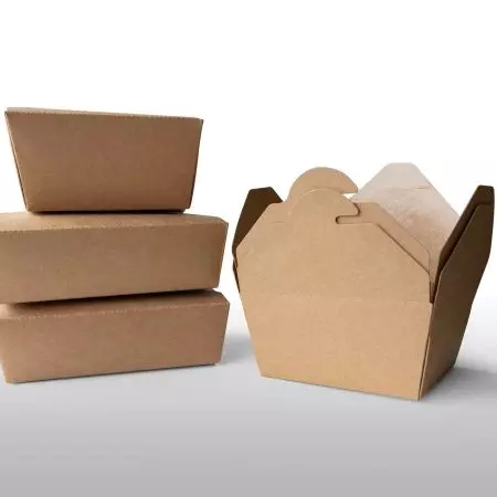 Recipiente de papel - Caixa de Refeição de Papel, Recipiente de Sopa