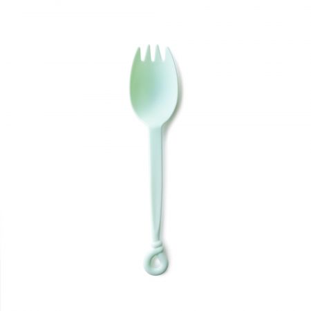 Spork resistente al calore per frullati di avocado - Tair Chu nuovo prodotto: Spork resistente al calore di colore verde dal design adorabile. Può essere utilizzato sulla torta e sui cibi caldi, ottimo per i ristoranti a tema.