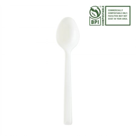 16.5cm CPLA Spoon - 165mm biodegradable spoon | Made in Taiwan ...