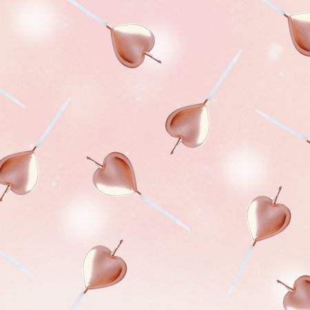 ハート型パーティーキャンドル