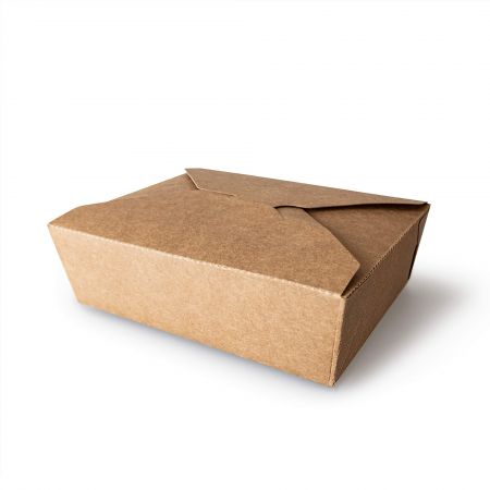 Коробка для пищи из крафт-бумаги объемом 1080 мл - Коробка для пищи из крафт-бумаги объемом 1080 мл