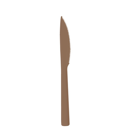 16.5cmのサトウキビ製使い捨てナイフ（注文生産） - 16.5cmの使い捨て耐熱ナイフ