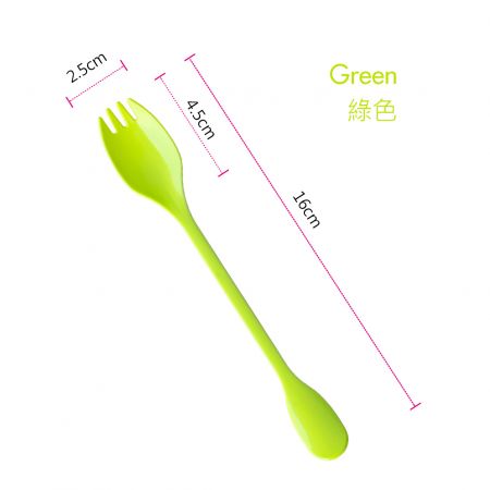 16 cm grüne Dessertgabel