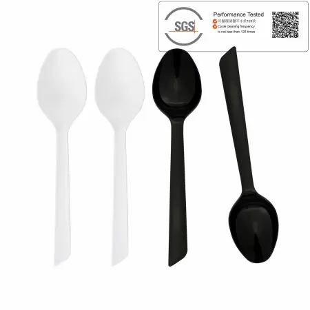 Cuchara resistente al calor de 16 cm con alta calidad - Proveedor de cucharas desechables de material PP para alimentos al por mayor.