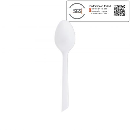 White Color Hot Food Spoon - White Plastic Spoon